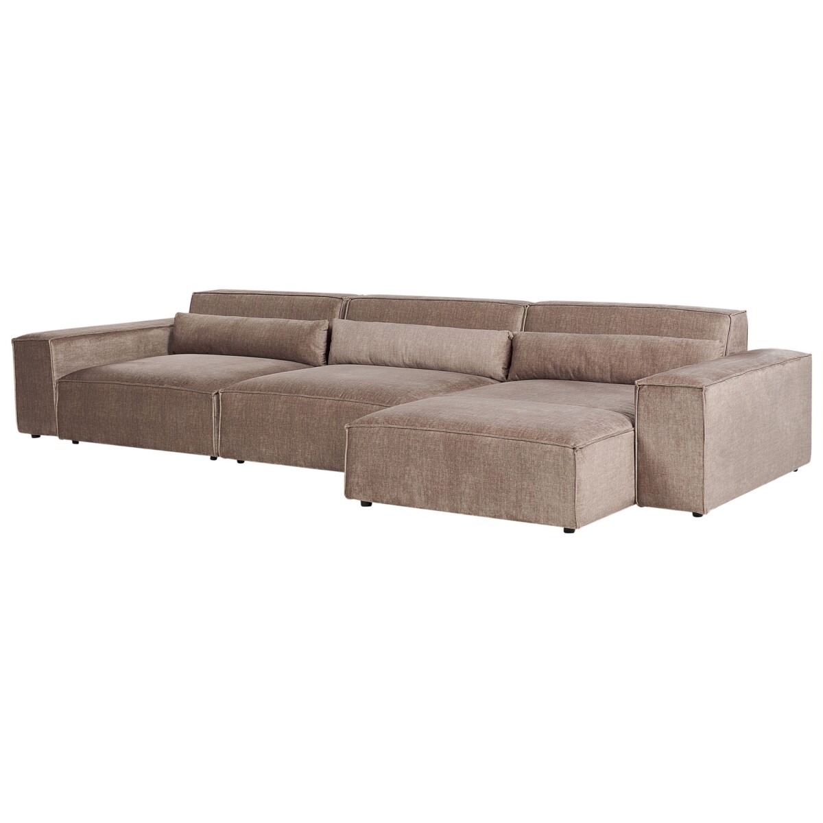 Sofa narożna HELLNAR Jasnobrązowy Lewostronny