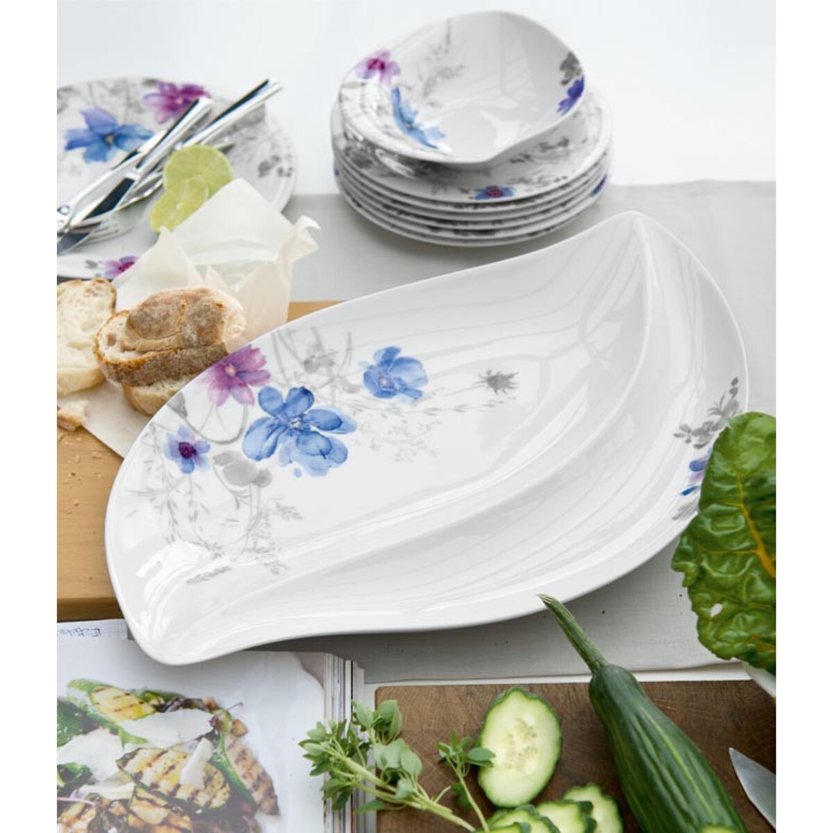 Półmisek Mariefleur Gris Serve & Salad, 34 cm, Villeroy & Boch
