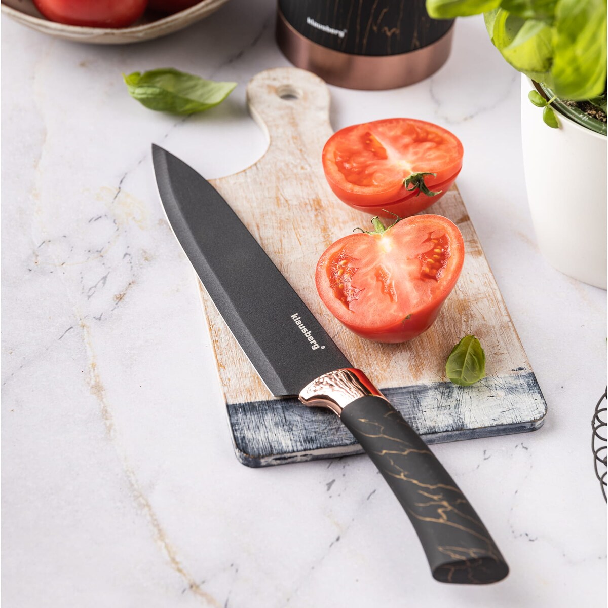 Zestaw noży kuchennych w bloku 5 elementów KLAUSBERG