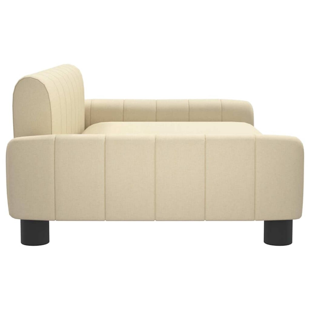 vidaXL Sofa dla dzieci, kremowa, 90x53x30 cm, obita tkaniną
