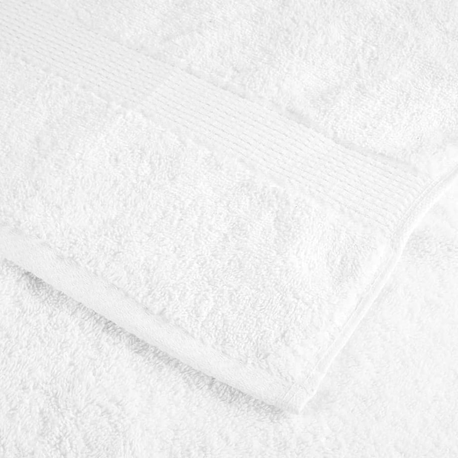 vidaXL Ręczniki premium, SOLUND, 2 szt., białe, 100x150 cm, 600 g/m²