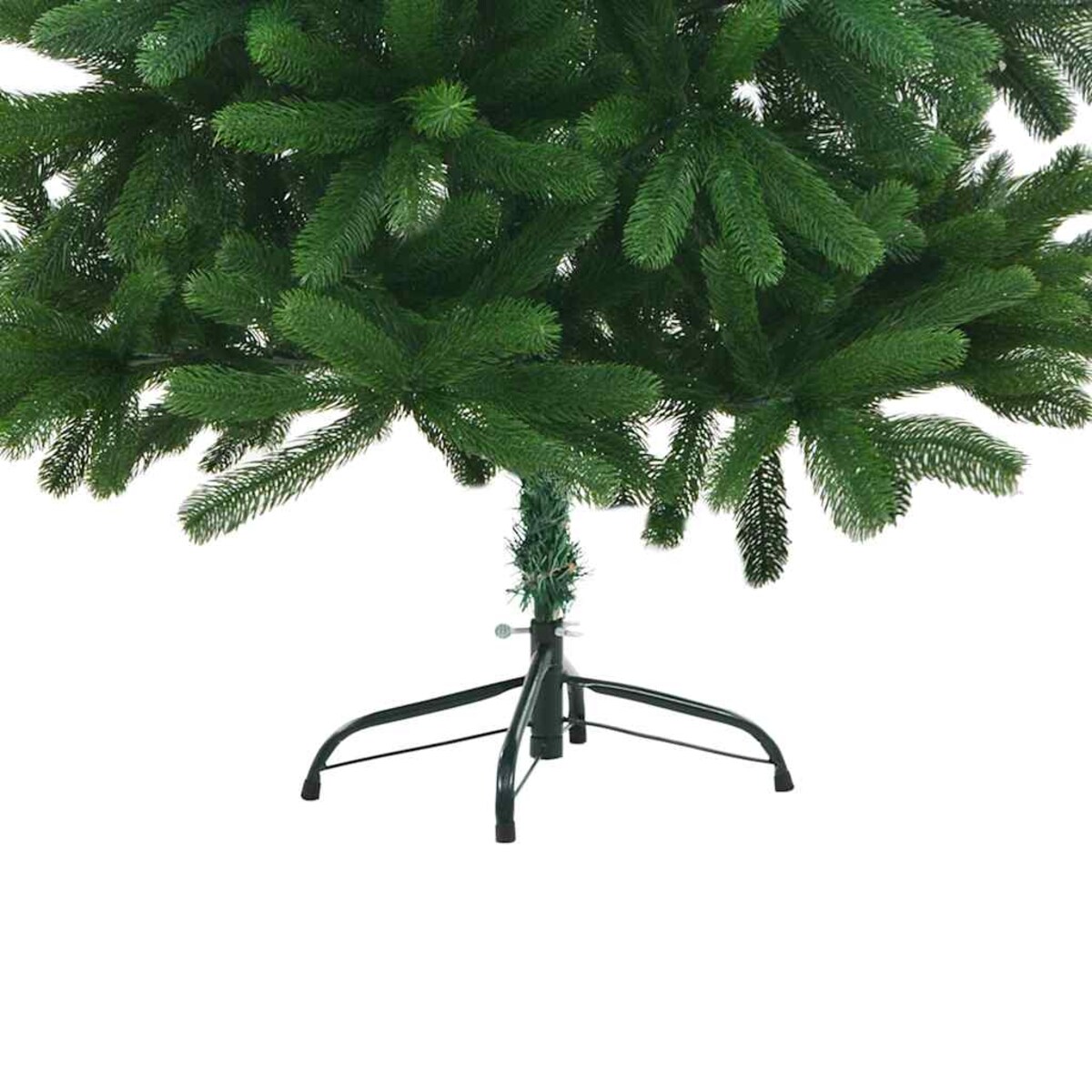 vidaXL Sztuczna choinka z lampkami i bombkami, 150 cm, zielona