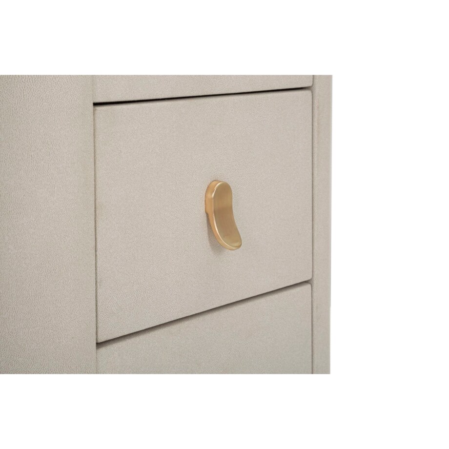 Toaletka Beauty, 120 x 40 x 75 cm, konsola do makijażu, kremowy, złoty, drewno sosnowe, płyta MDF, metal, Mauro Ferretti