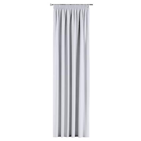 Zasłona na taśmie marszczącej 1 szt. 130x245 stalowa biel