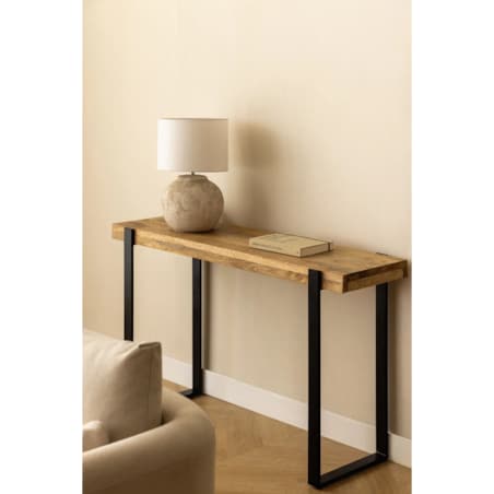 Konsola drewna mango i stali Kiren 120 cm