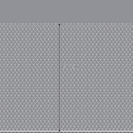 Firana na taśmie 300x245 ecru ze zdobieniem