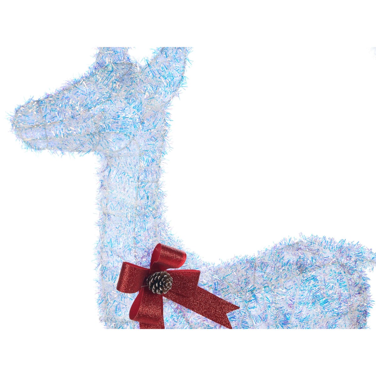 Dekoracja ogrodowa LED AURENNE Jelonek 110 cm Biały