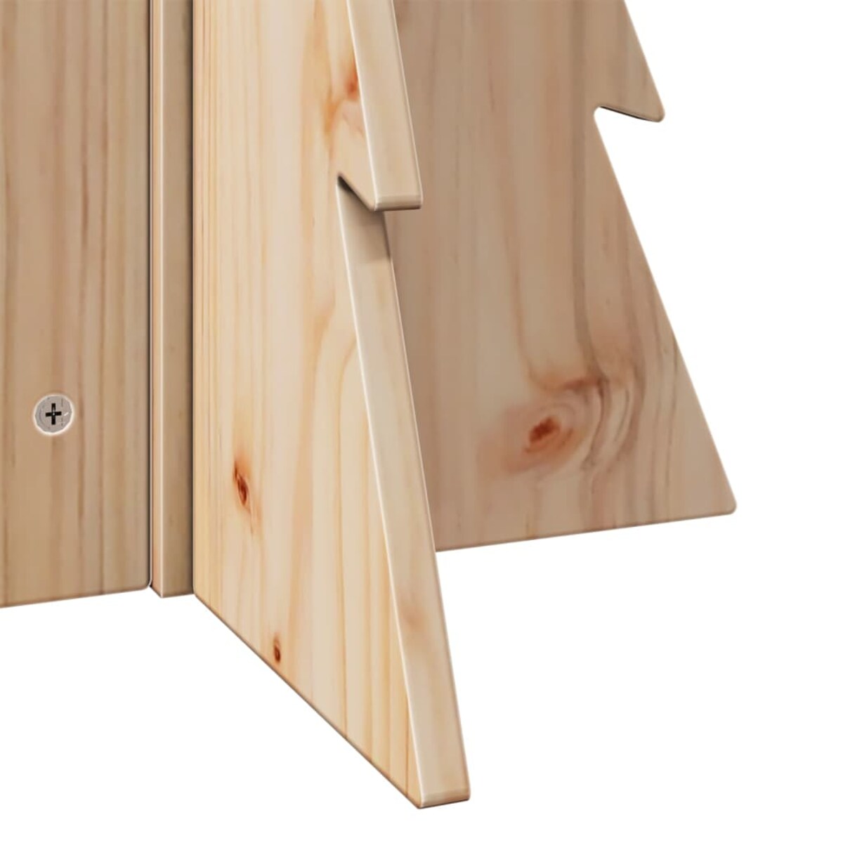 vidaXL Drewniana choinka do udekorowania, 69,5 cm, lite drewno sosnowe