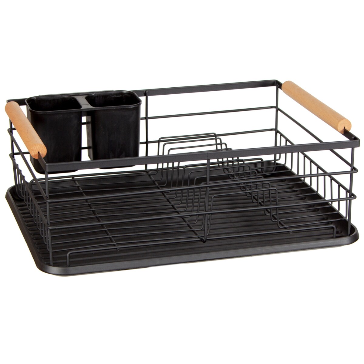 Suszarka do naczyń stojąca 42.5x32x15.5cm czarna KINGHOFF