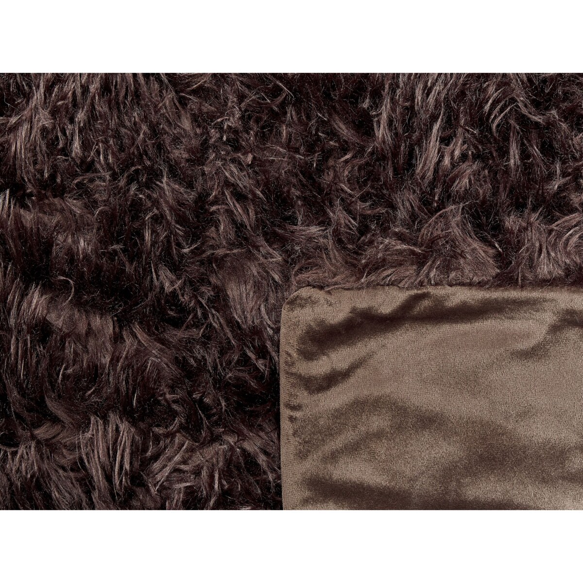 Narzuta na łóżko 150 x 200 cm brązowa DELICE