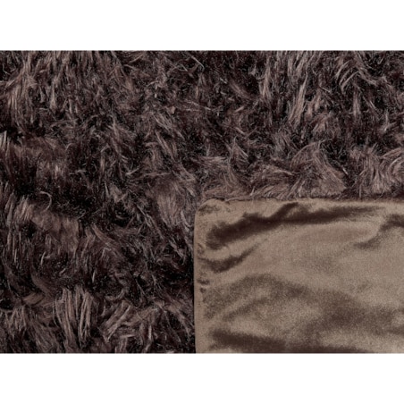 Narzuta na łóżko 150 x 200 cm brązowa DELICE