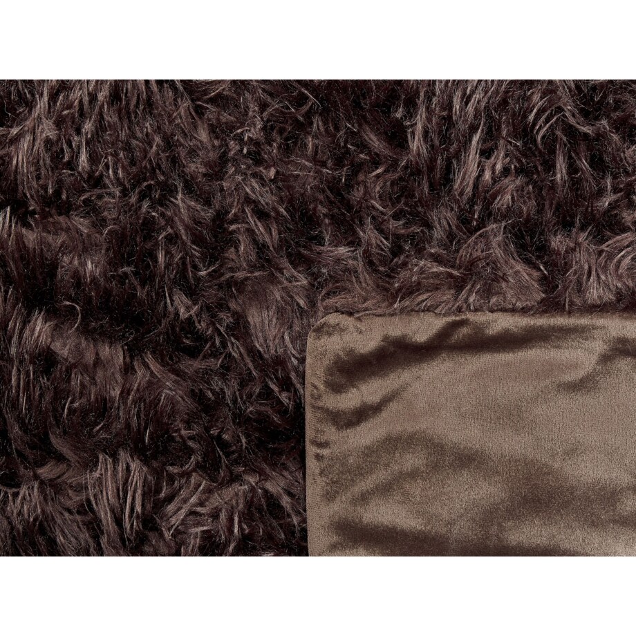 Narzuta na łóżko 150 x 200 cm brązowa DELICE