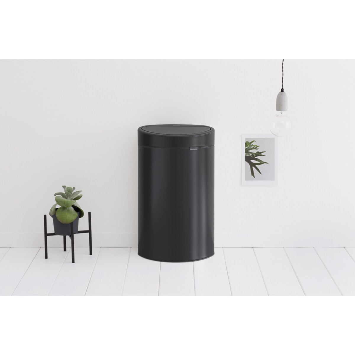 Kosz na śmieci Touch Bin New 40l mat czarny 114946
