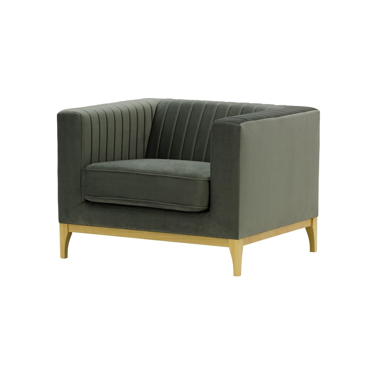 Fotel Slender Wood-Velluto 19-like oak