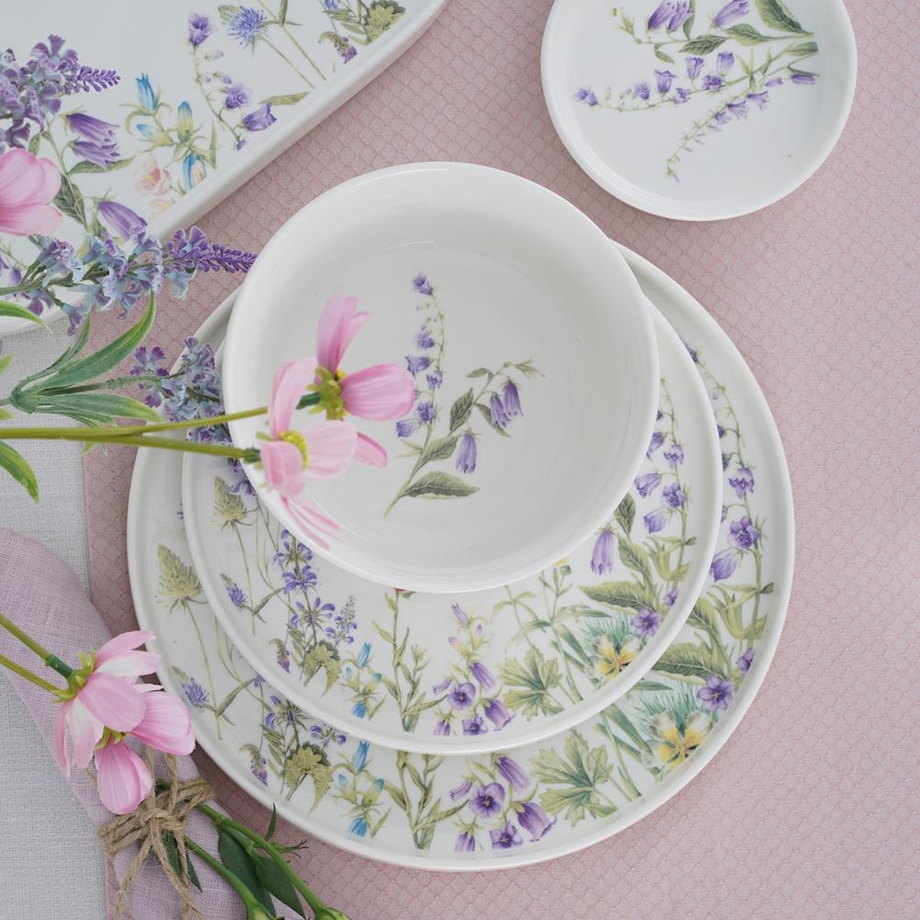 VILLA ITALIA Serwis obiadowy na 6 osób porcelanowy VIOLA