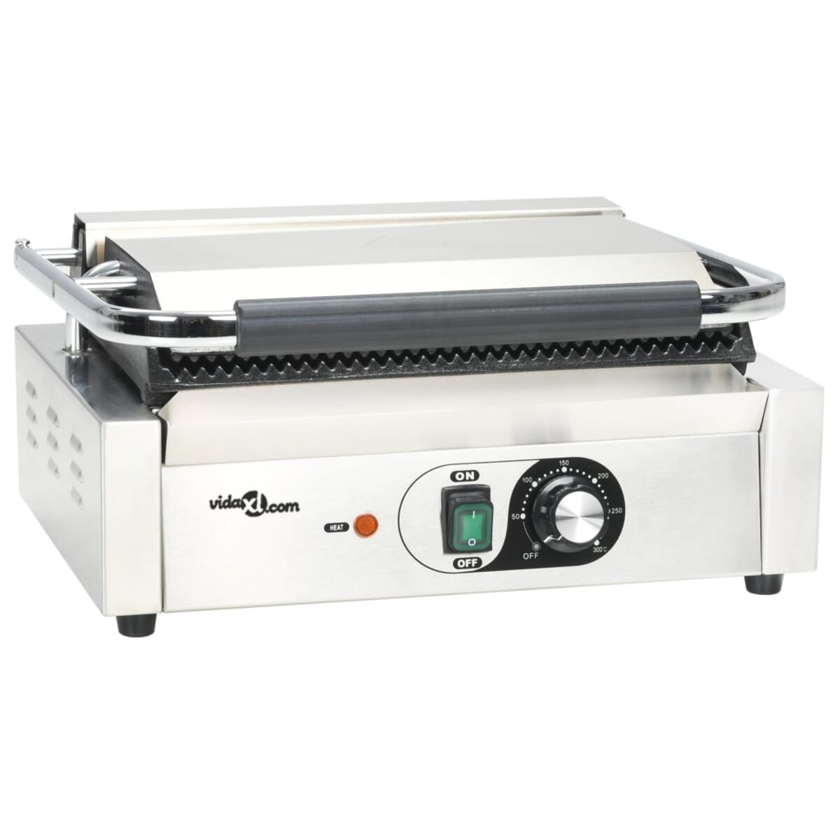 vidaXL Opiekacz do panini, żebrowany, 2200 W, 43x30,5x20 cm