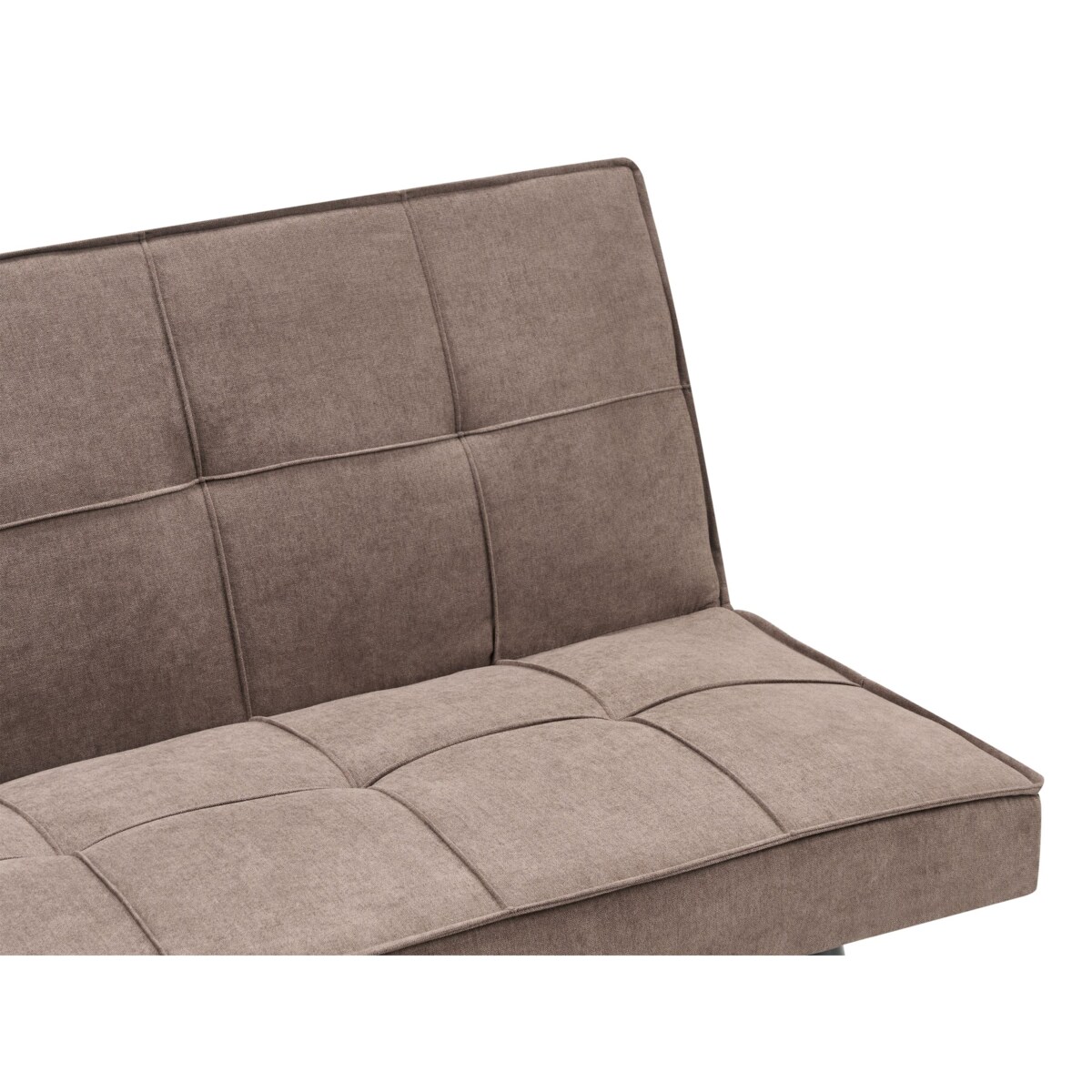 Sofa rozkładana HASLE Brązowy Tkanina