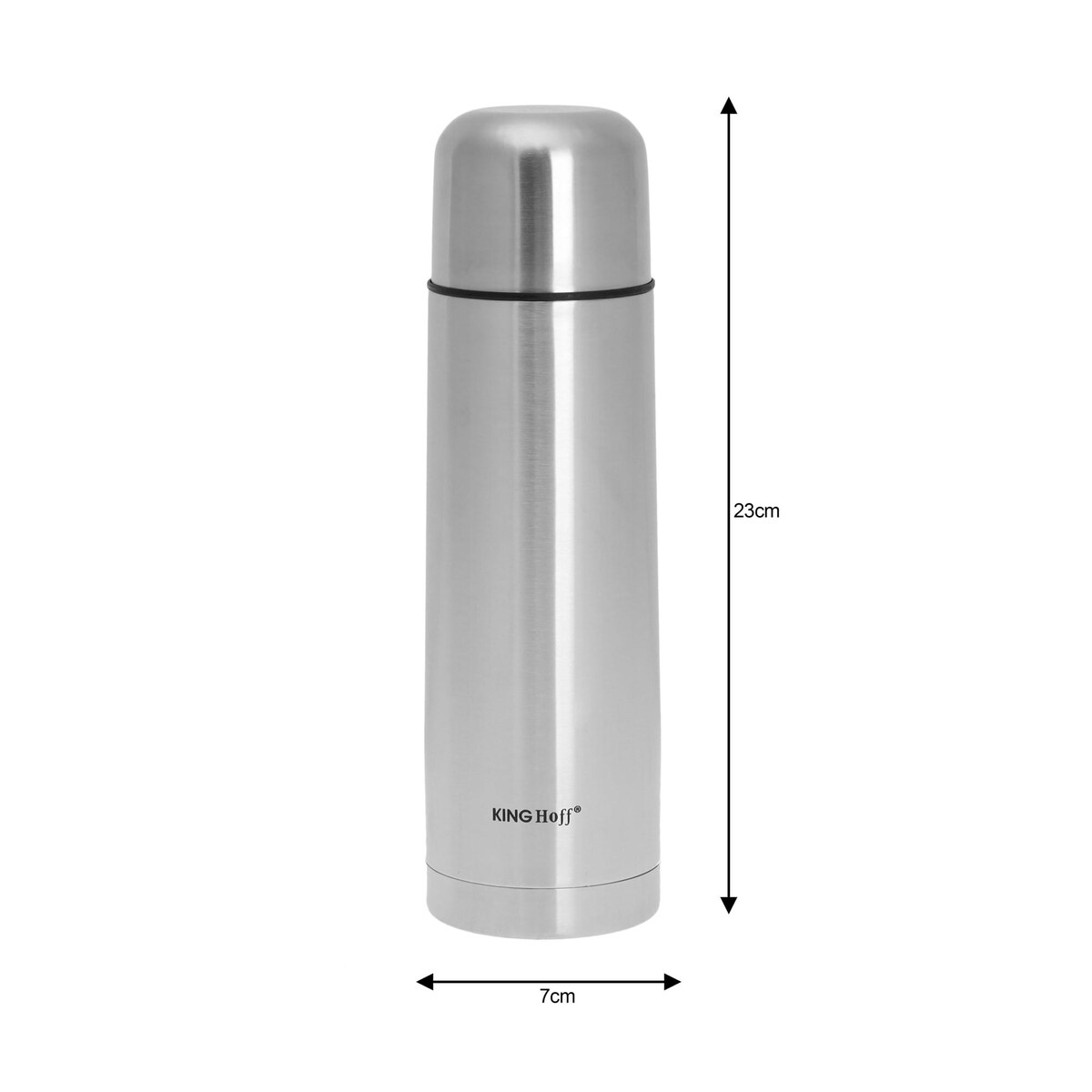 Termos stalowy z pokrowcem 0.5L na kawę herbatę napoje KINGHOFF