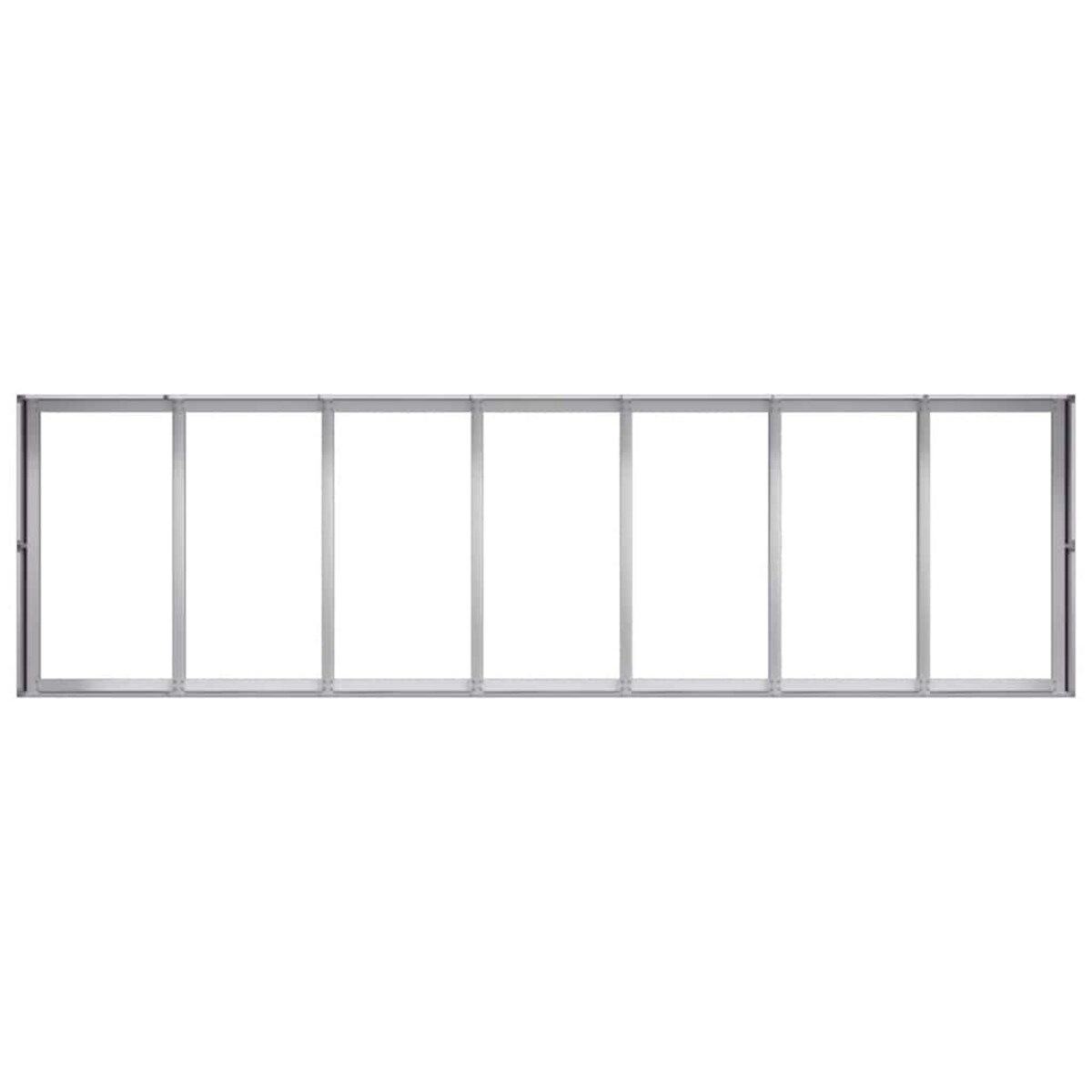 vidaXL Doniczka 280x80x40 cm Stal ocynkowana