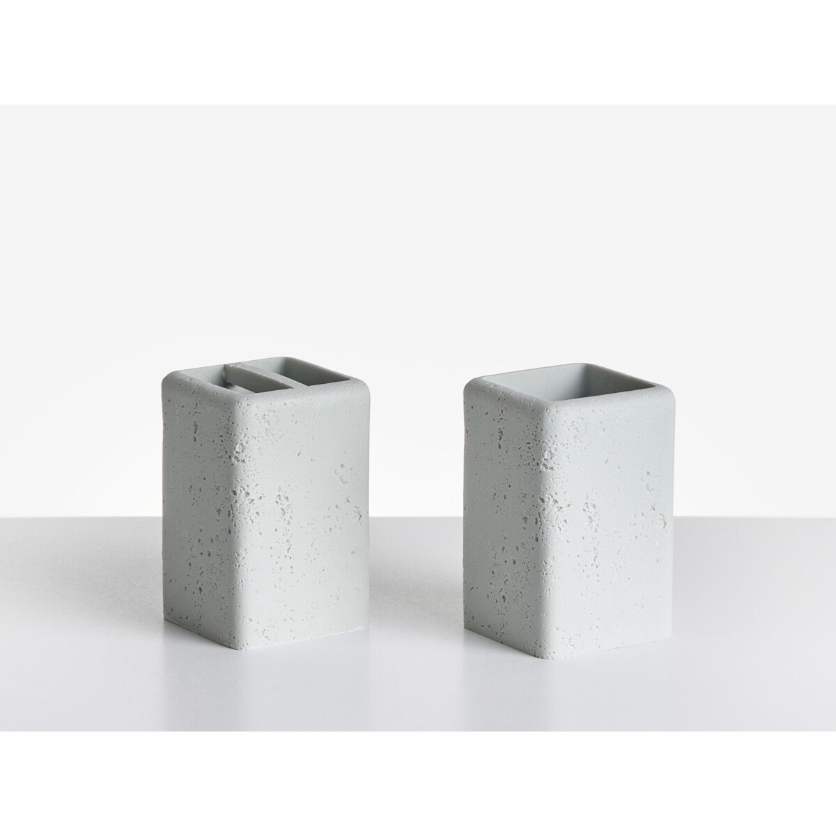 Zestaw akcesoriów łazienkowych 5 elementów VILCANOTA Szary efekt betonu