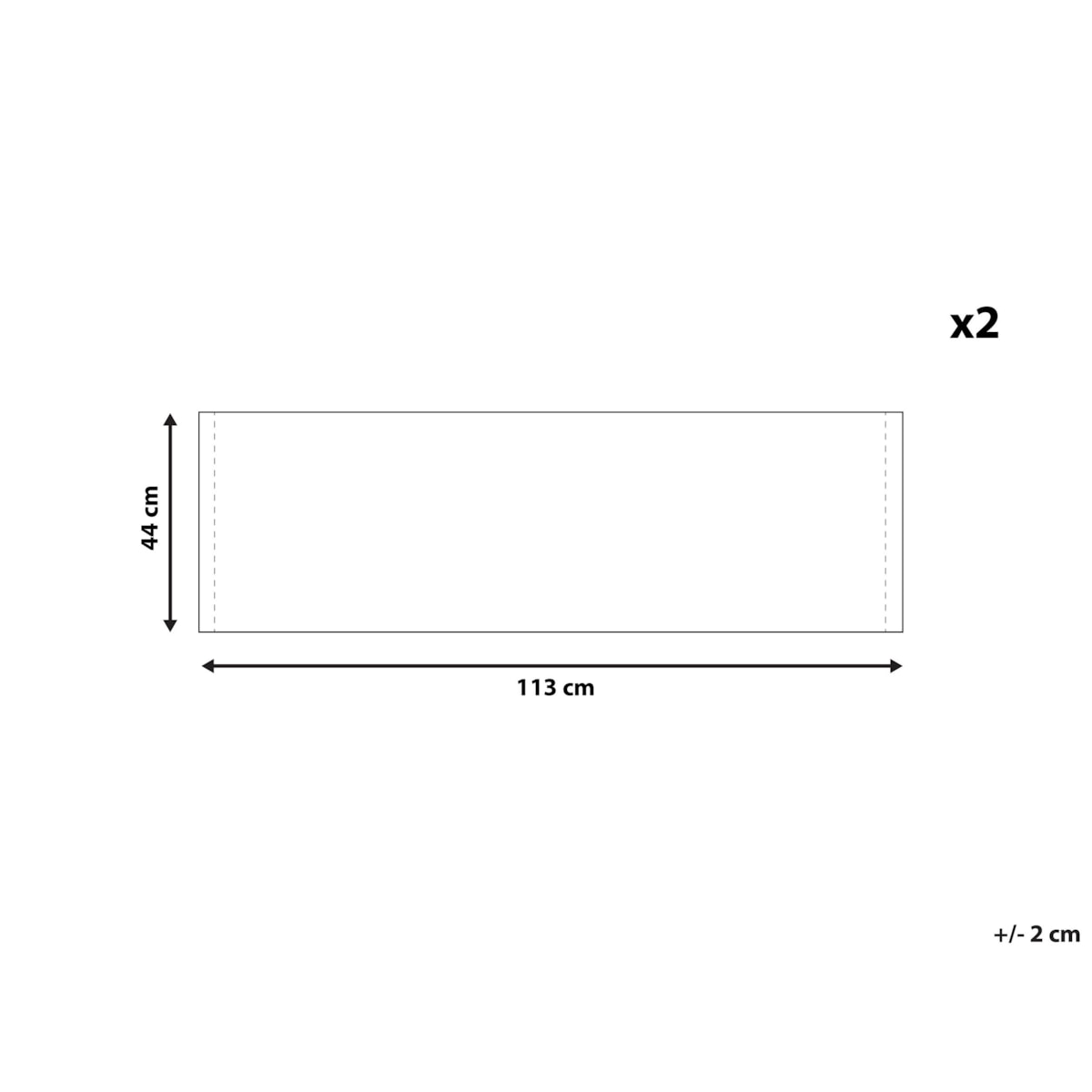 Zestaw 2 tkanin leżakowych wzór w kwiaty żółty ANZIO / AVELLINO