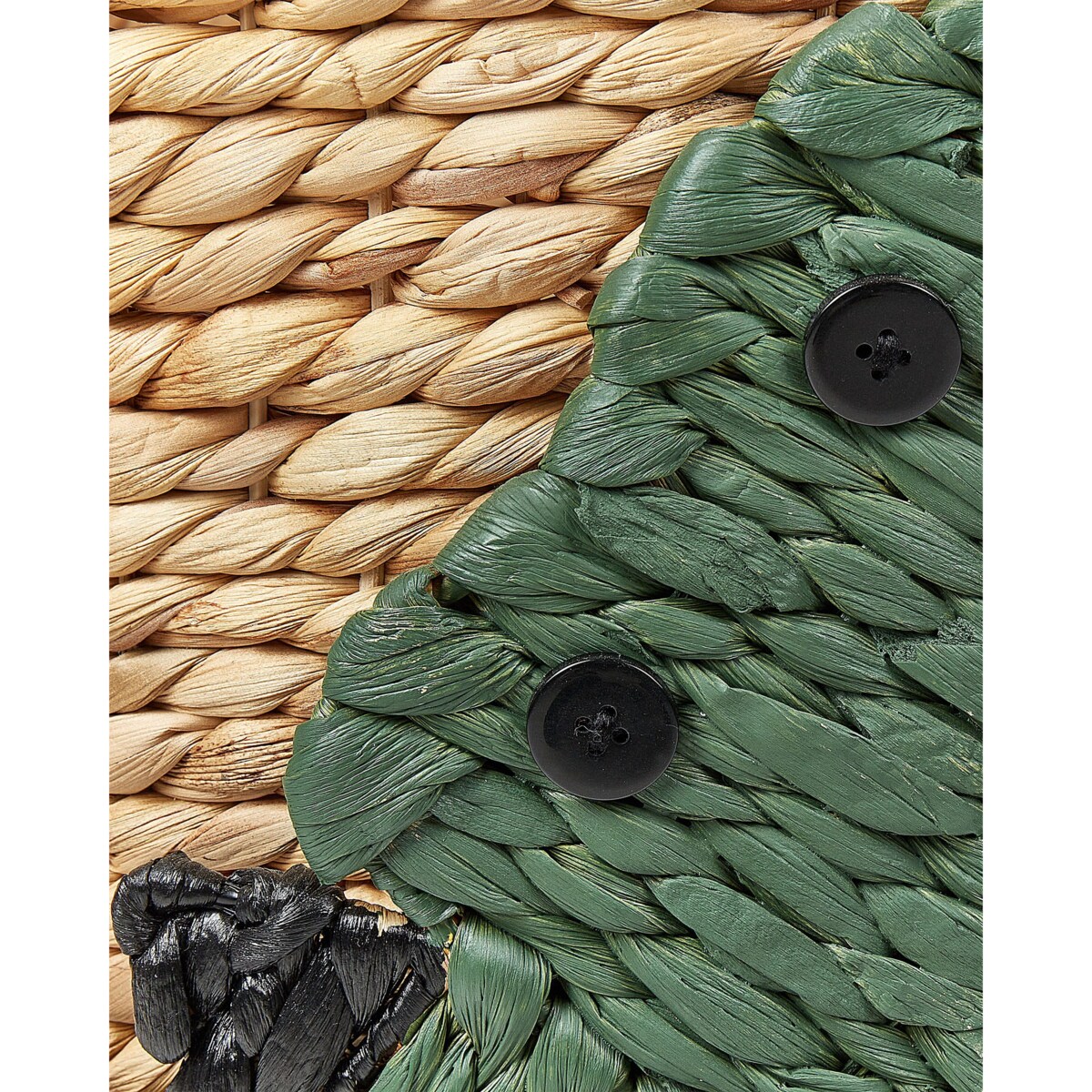 Kosz pleciony krokodyl z hiacyntu wodnego naturalny LOXTON