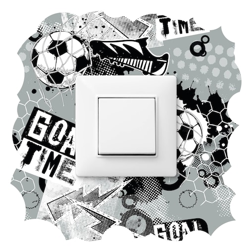 Naklejka Pod Kontakt Do Pokoju Dzieci Piłka Nożna Graffiti Abstrakcja 20x20cm