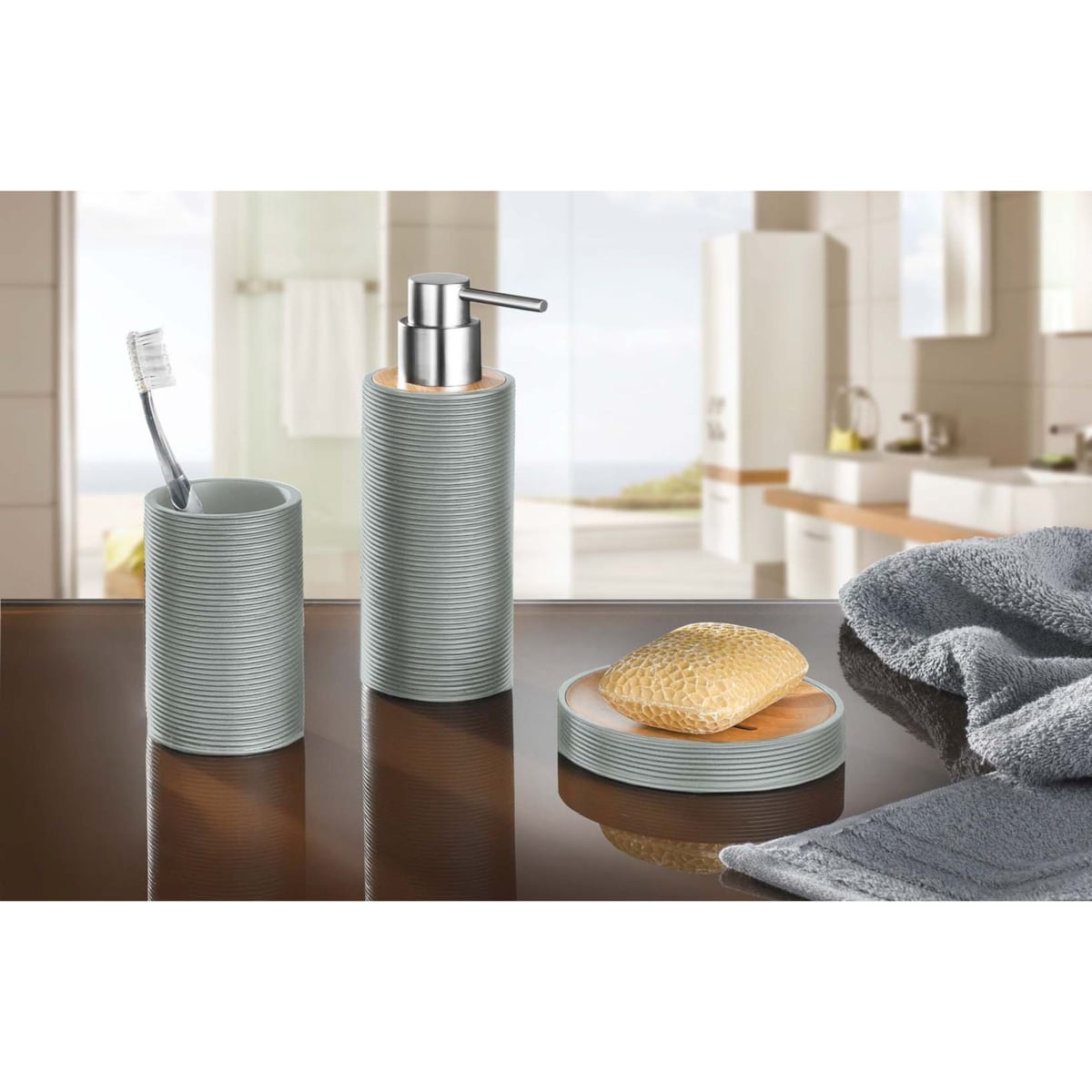 Kleine Wolke Kyoto Dozownik do mydła zielony