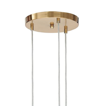 Lampa wisząca RALFES Szkło Mosiężny