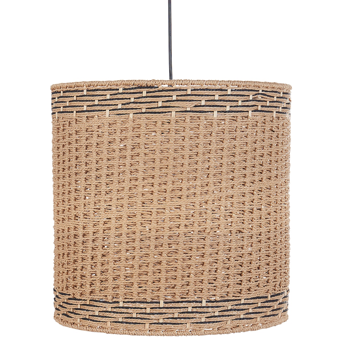 Lampa wisząca LUAPULA Papierowa plecionka Naturalny