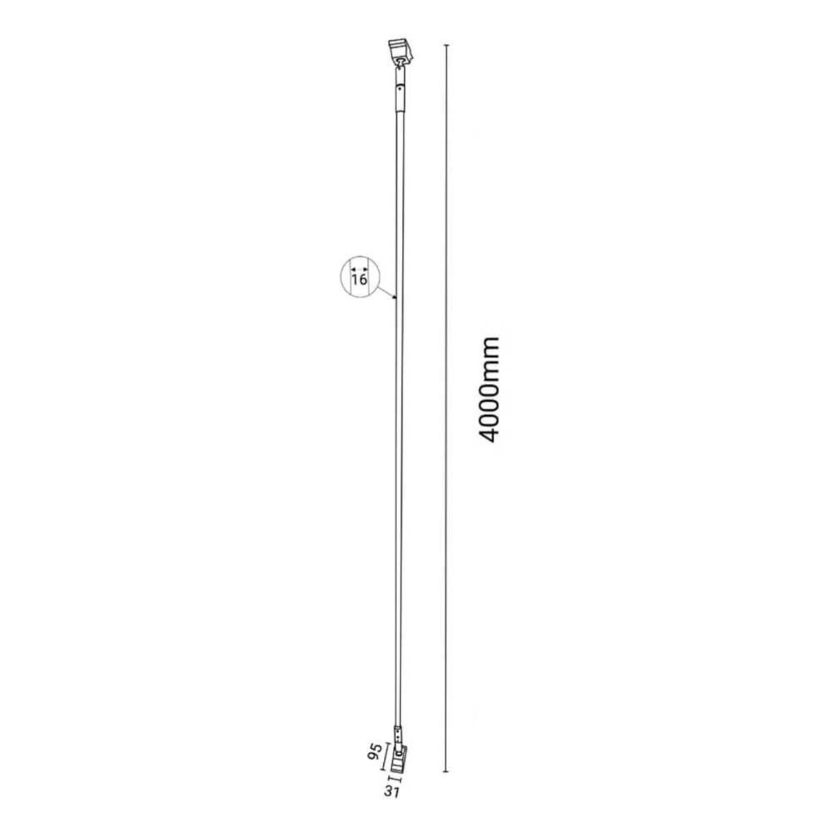 Liniowa lampa ścienno-sufitowa LED SURIKA 6025 Shilo 63W 3000K biała