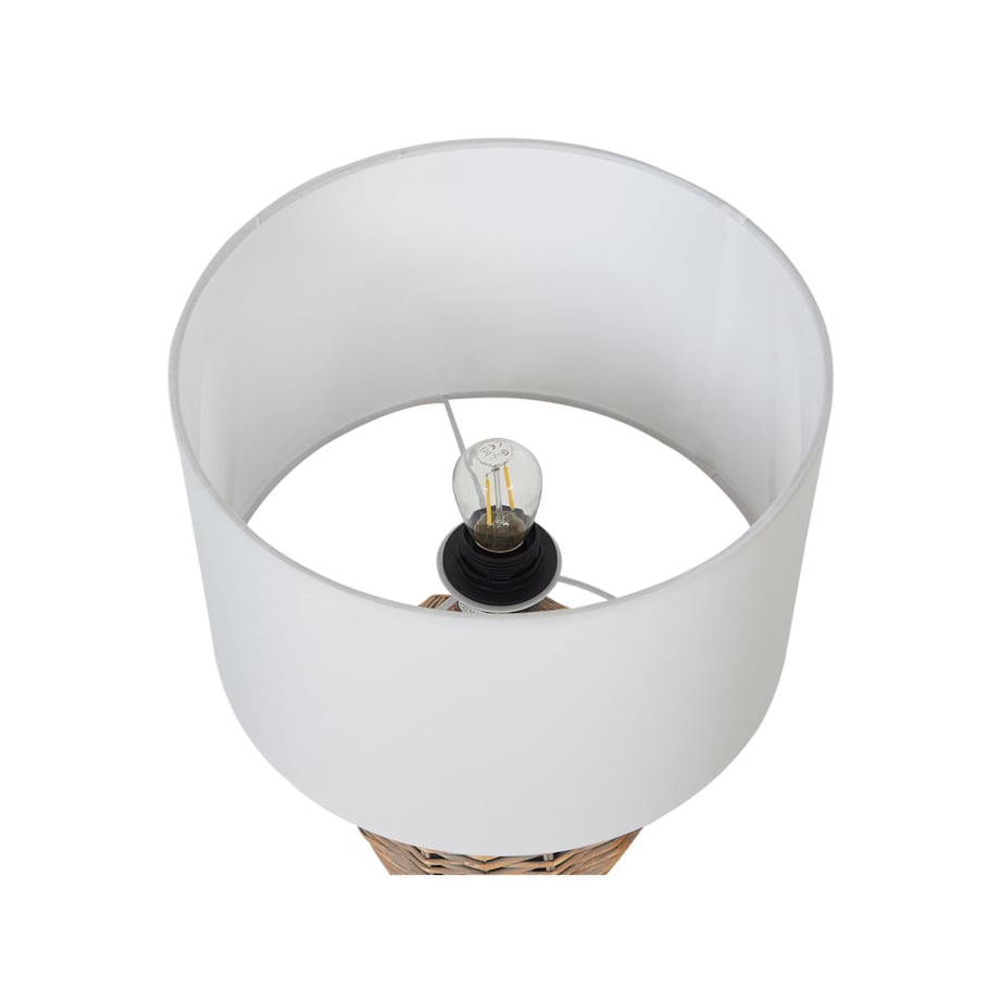 Lampa stołowa rattanowa jasna FURELOS