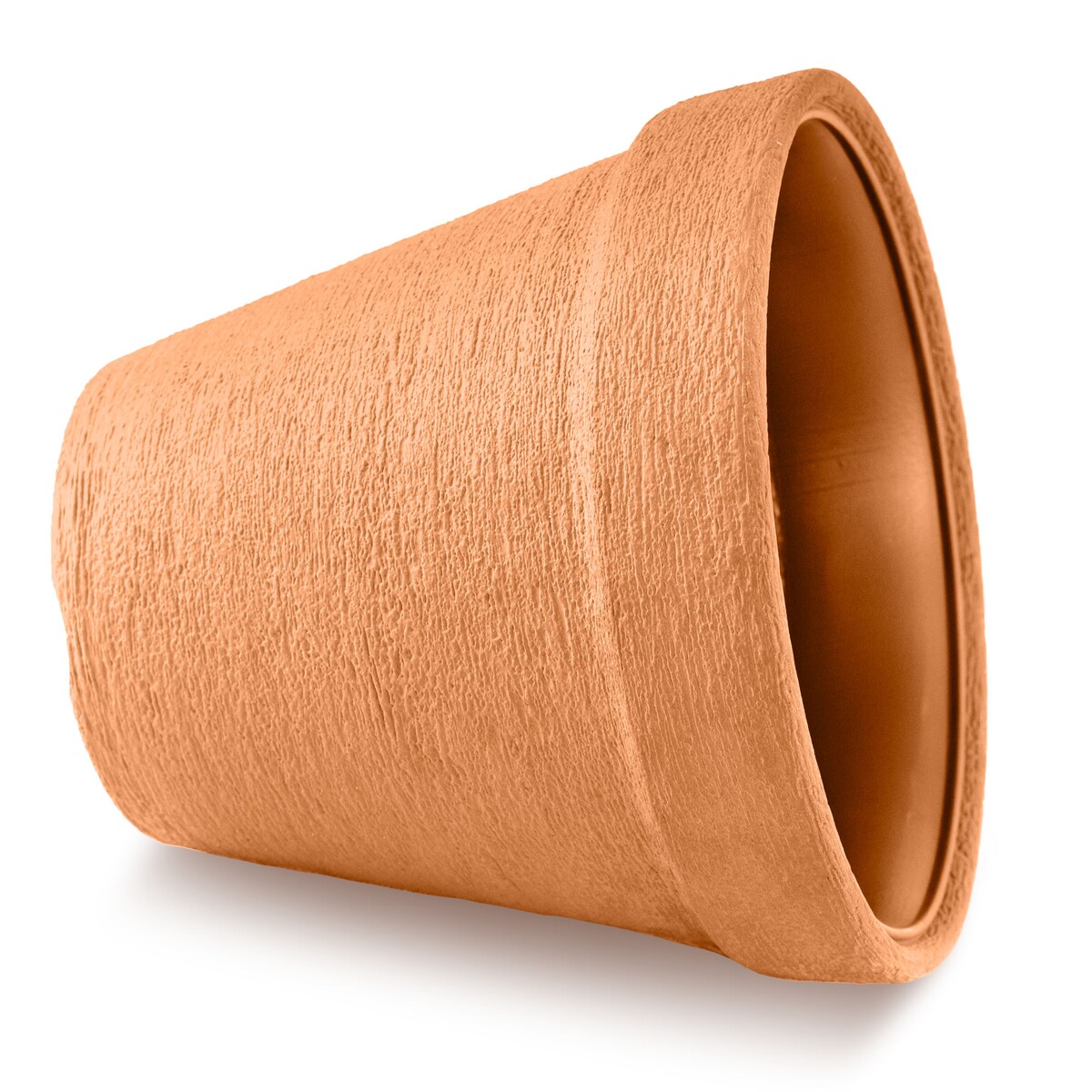 Doniczka Donica Ogrodowa 30 Cm Efekt Cegły Okrągła Na Taras Do Ogrodu Domu Pomarańczowa