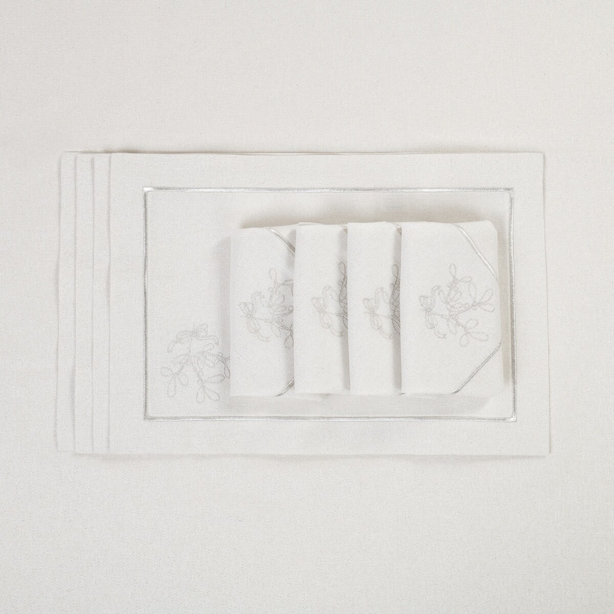 Podkładki Mistletoe Silverline - 4 sztuki