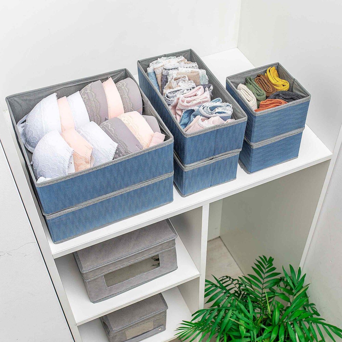 Organizer Do Szuflady Na Bieliznę Skarpetki 6 El.