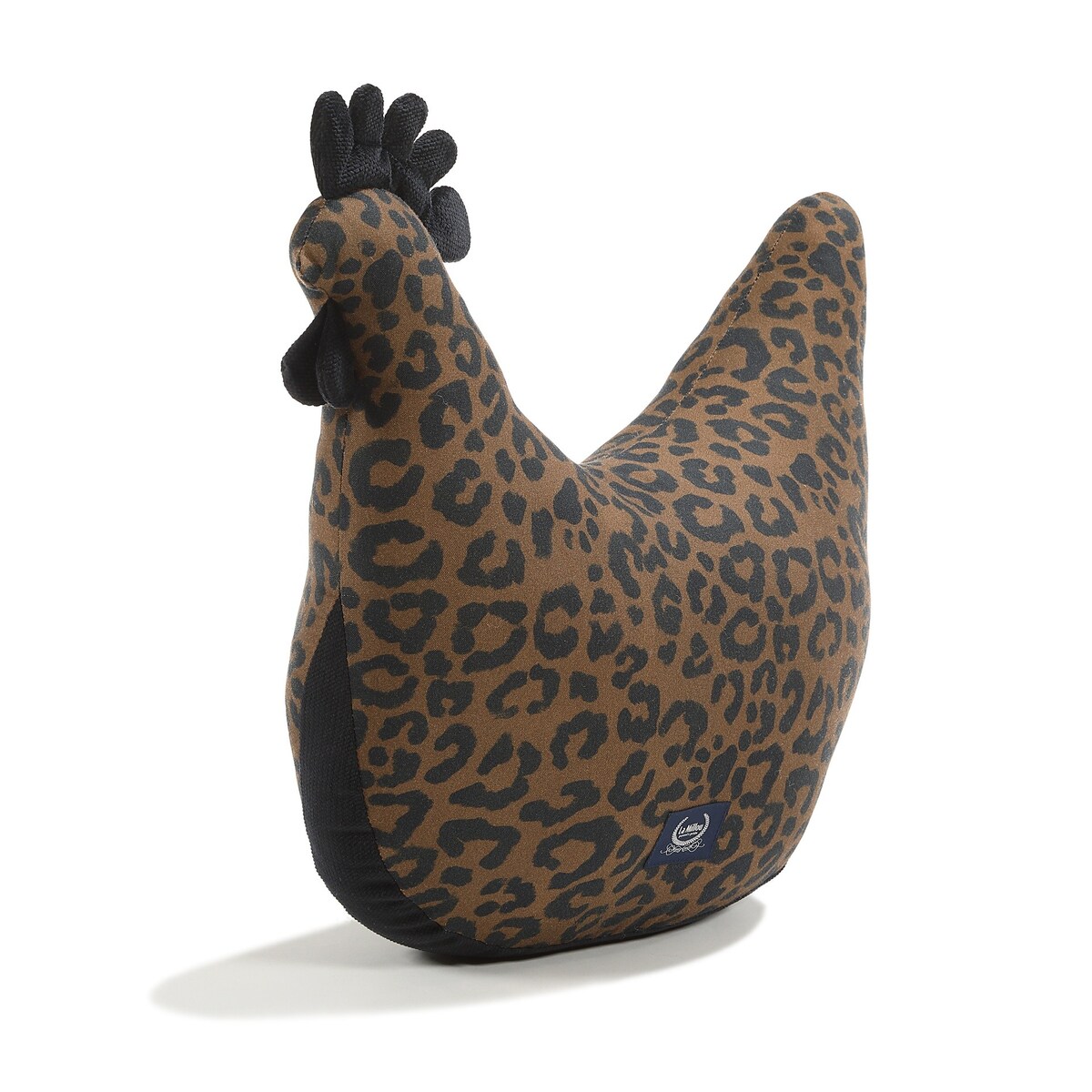 La Millou - Poduszka Kura Babci Dany Bamboo LEOPARD CHOCO by Magdalena Lamparska