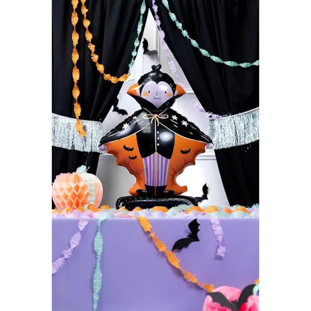 Stojący balon foliowy Dracula, 64x81 cm