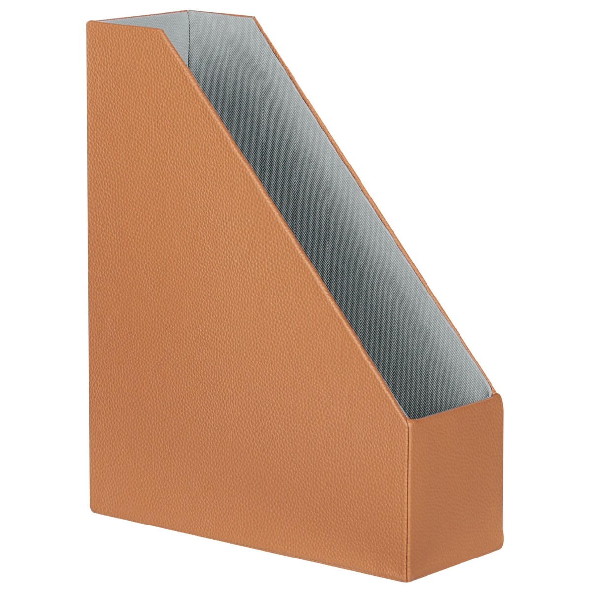 Zestaw 4 pojemników na dokumenty ekoskóra złoty brąz SUMER