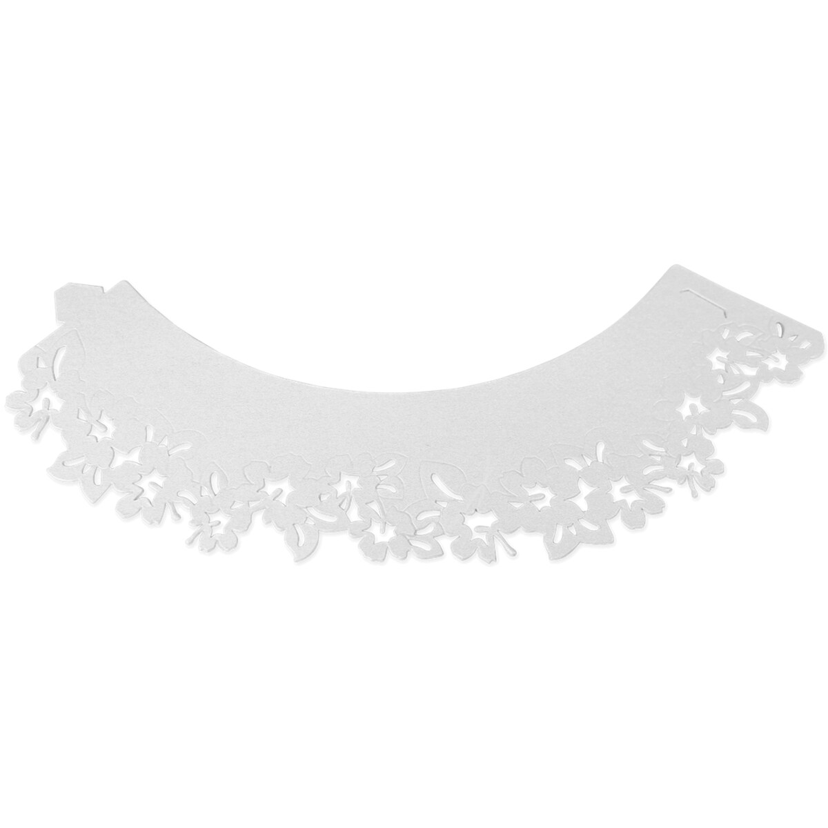 PME Koronkowe osłonki na babeczki (12 sztuk) 20.5 x 5 cm biały