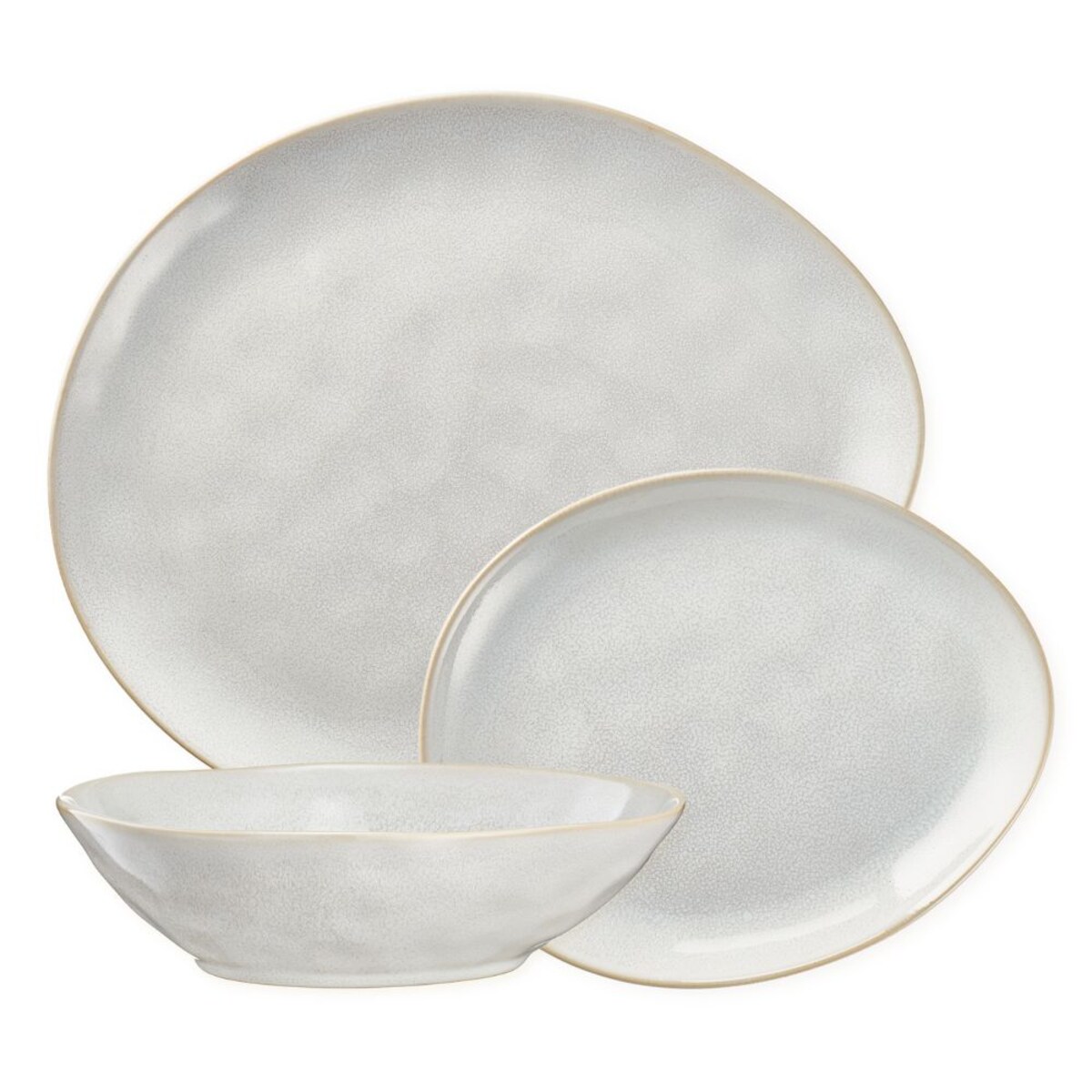 VILLA ITALIA Komplet talerzy obiadowych kamionkowych na 6 osób NORDEN