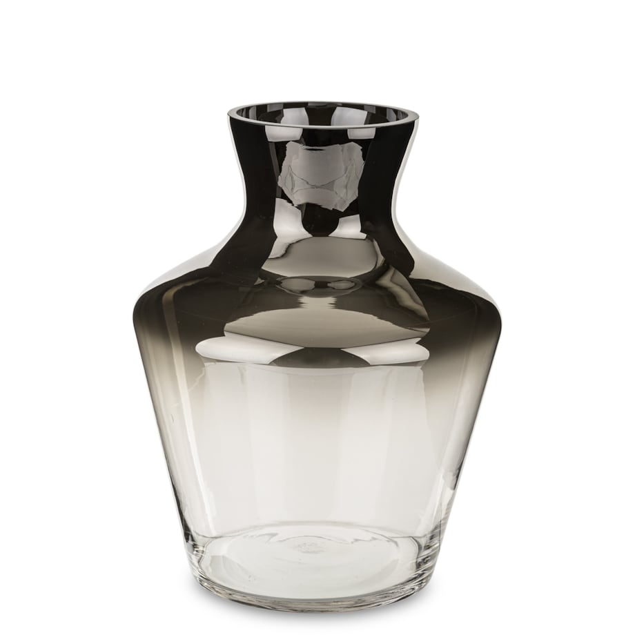Wazon szklany srebrny 26x20x20 cm ARGENTO-3