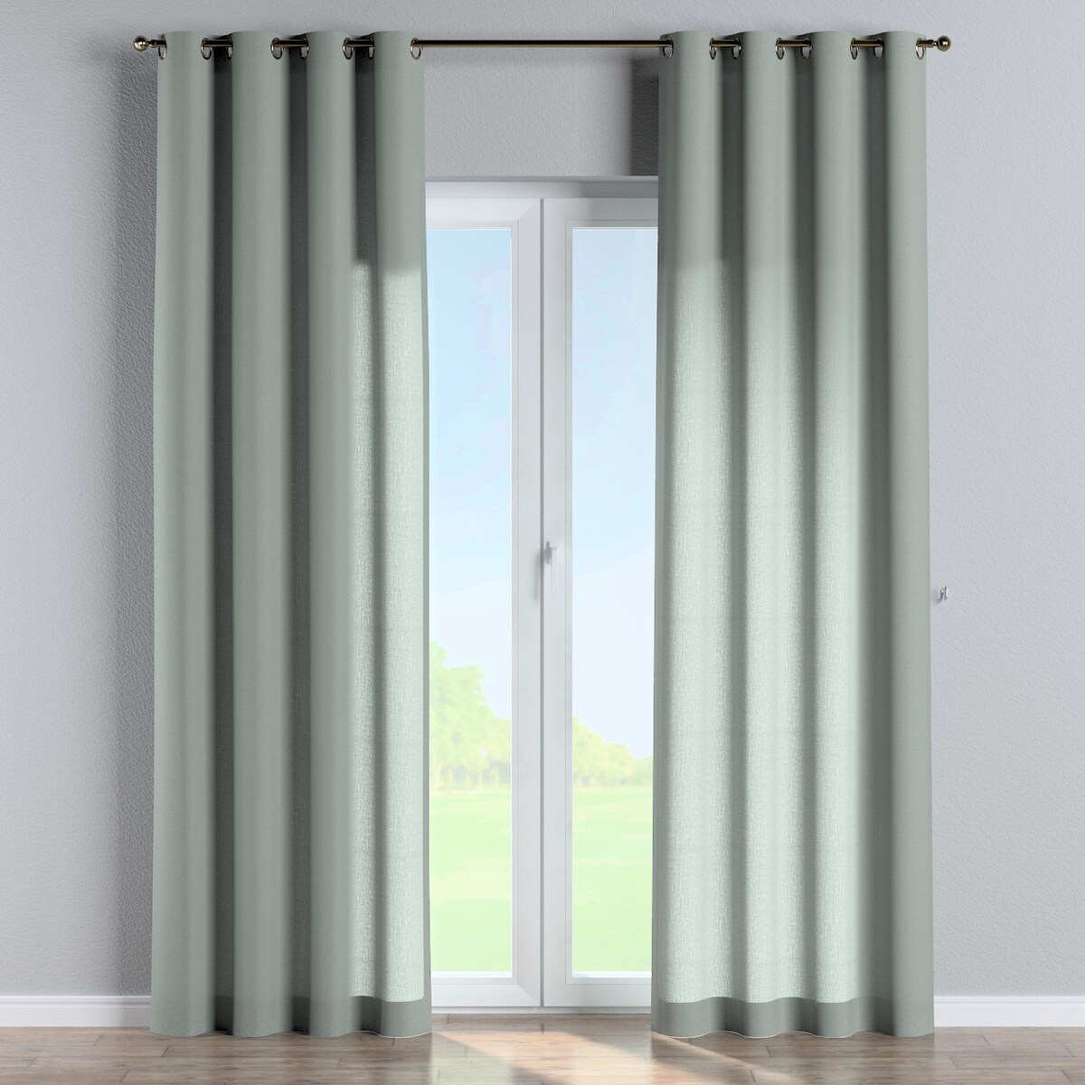 Zasłona na kółkach 1 szt. 130x260 jasny szary