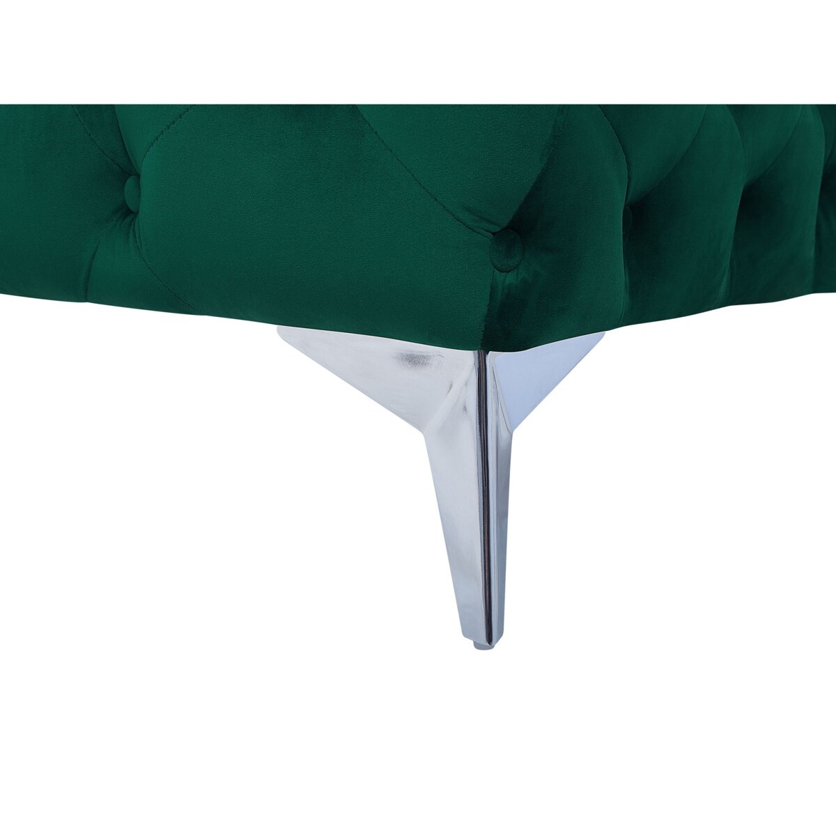 Sofa 3-osobowa welurowa szmaragdowa SOTRA