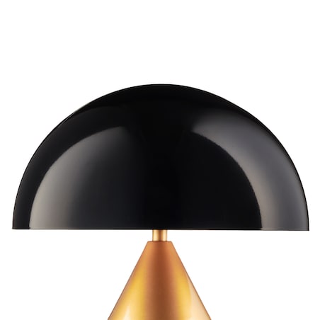 Stołowa lampa grzyb Belfugo MT1233-280 Step do salonu art deco czarna złota