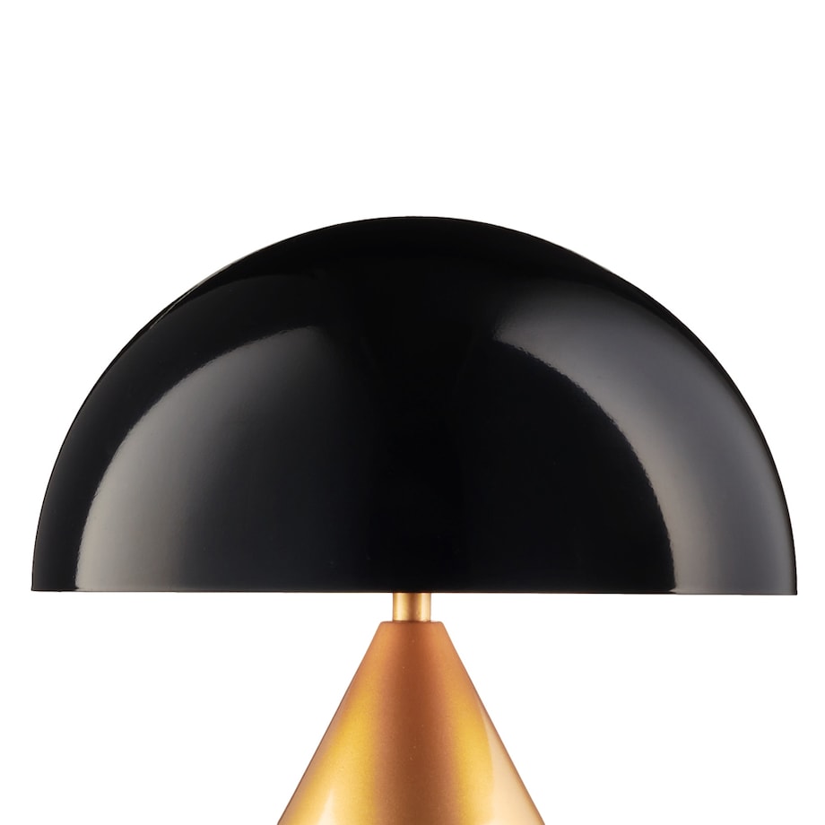 Stołowa lampa grzyb Belfugo MT1233-280 Step do salonu art deco czarna złota