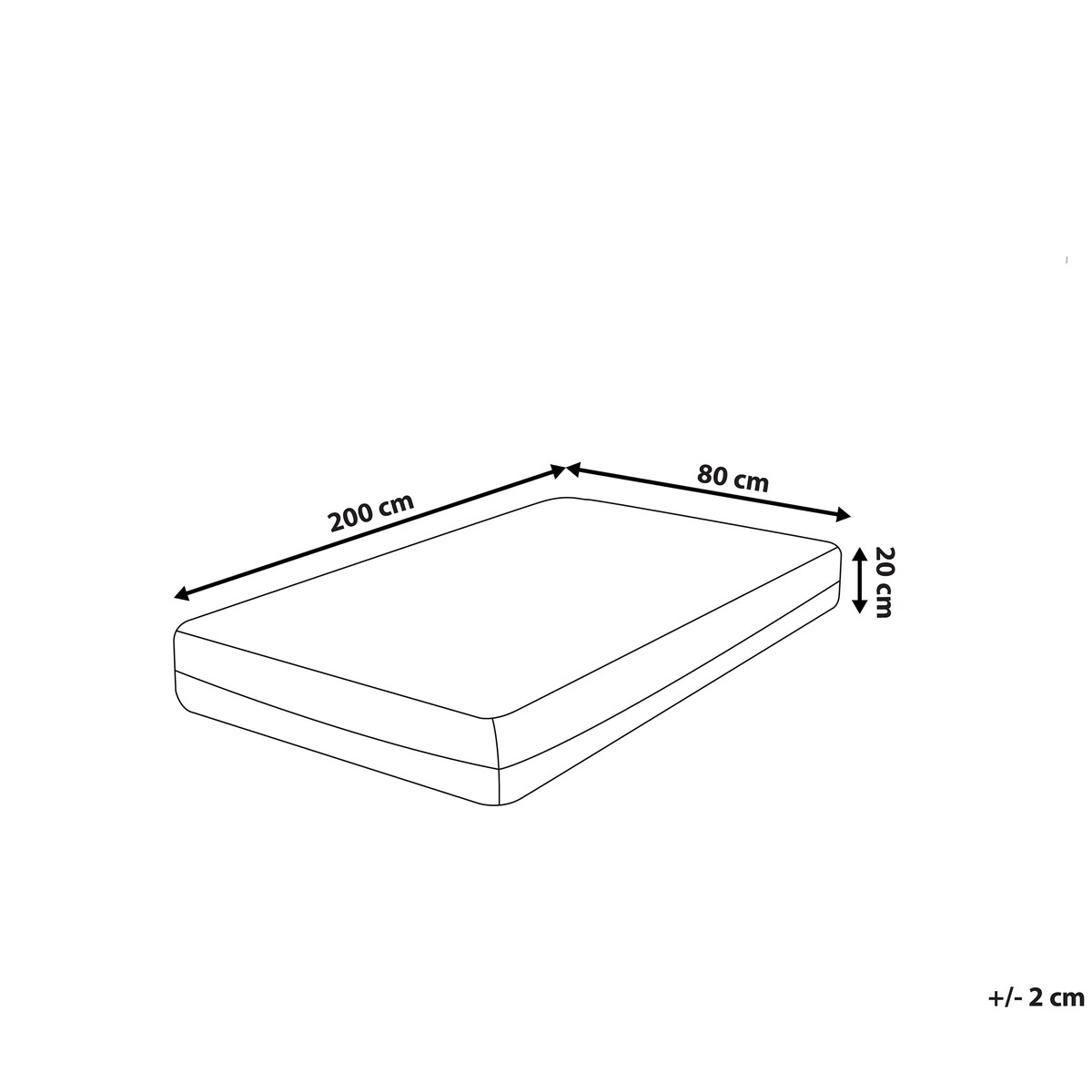 Materac termoelastyczny MEMORY BALANCE PLUS H3/4 twardy 80 x 200 cm