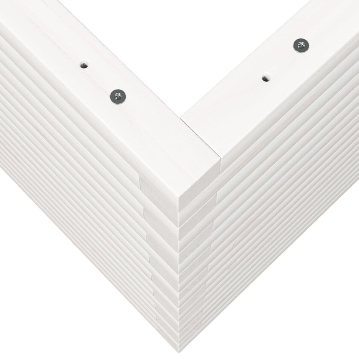 vidaXL Donica ogrodowa, biała, 90x60x68,5 cm, lite drewno sosnowe