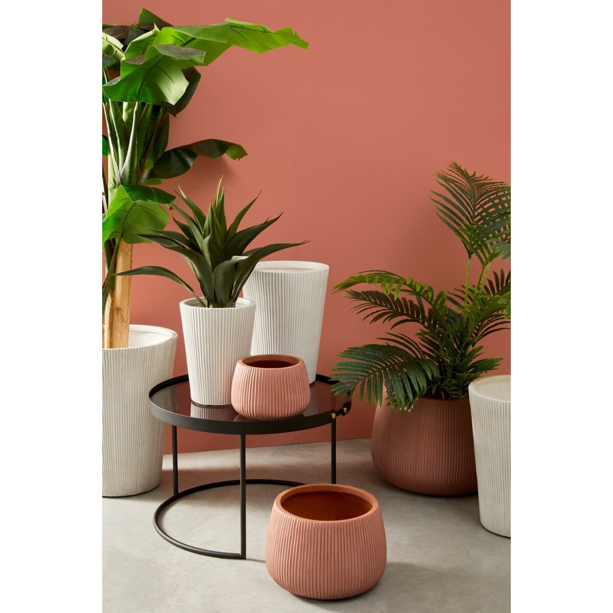 BIZZOTTO zestaw stolików kawowych ZEINA ROUND czarny