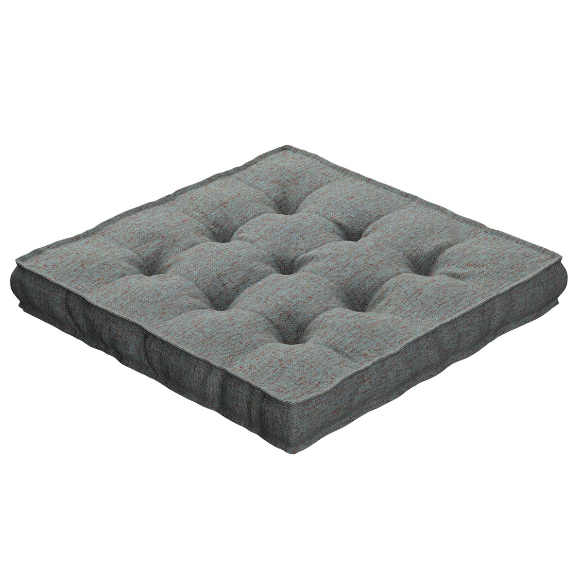 Poduszka na krzesło Kuba, niebieski melanż, 40 x 40 x 6 cm, Madrid