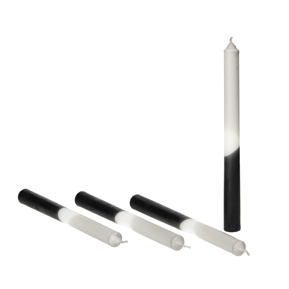 Zestaw świec Triple II 4 szt., 2 x 25 cm